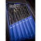 Set of ring spanners in a blue case with 'BlueSpot' branding.