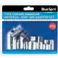 BlueSpot 7-piece chrome vanadium universal joint and adaptor set packaging on a white background