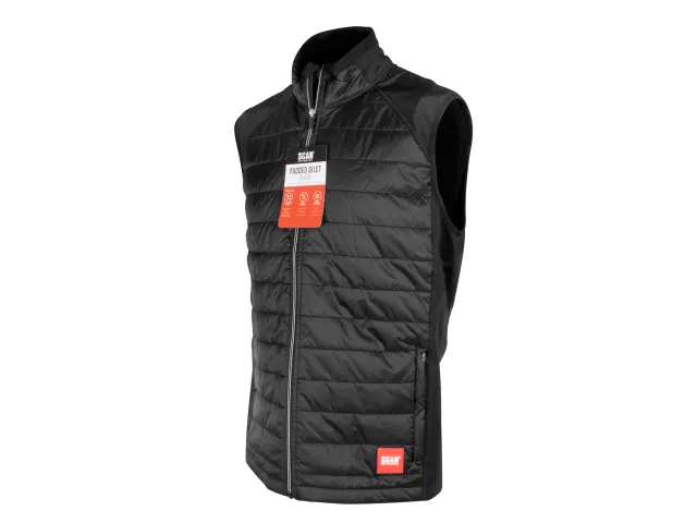 Padded Gilet with Stretch Back - L - [product-vendor]
