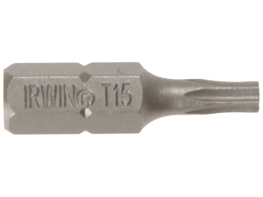 T15 screwdriver bit with Irwin branding on a white background
