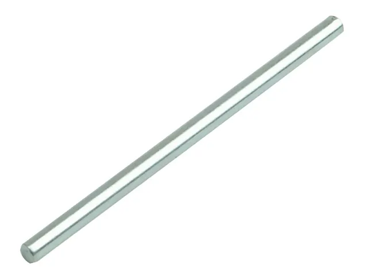 Metal rod on a white background