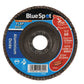 BlueSpot flap disc with specifications on a white background