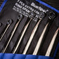 Set of ring spanners in a BlueSpot branded case on a dark surface