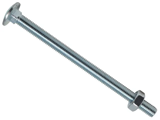 Cup Square Hex Bolt & Nut ZP M10 x 200mm Box 5 - [product-vendor]