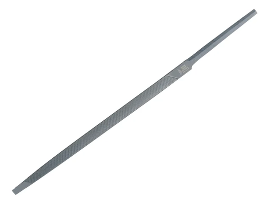 Long blue plastic strip on a white background