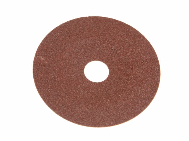 Round sanding disc with a central hole on a white background