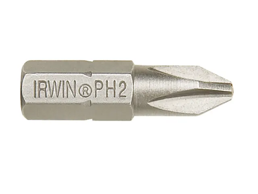 Irwin Phillips head drill bit on a white background