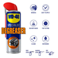 WD-40 Specialist Degreaser spray can with features listed on a white background