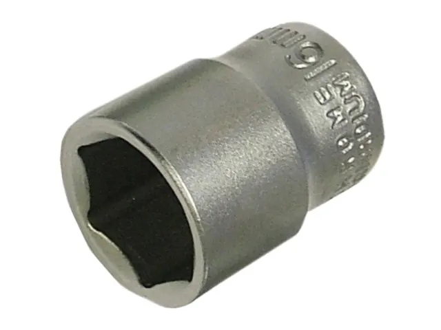 Metal socket tool on a white background