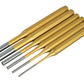 Gold Pin Punch Set  6 Piece