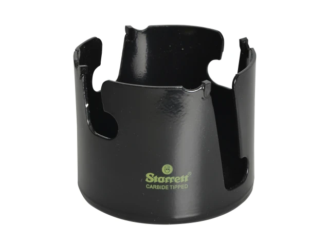Black hole saw bit with Starrett branding on a white background