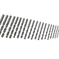 Set of drill bits on a white background