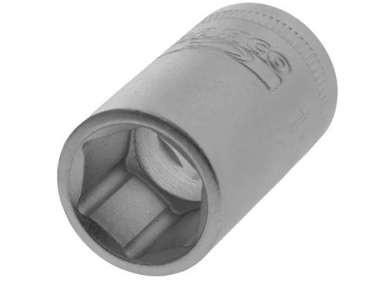 Gray socket tool on a white background