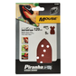 Piranha Mouse sandpaper package with product images on a white background
