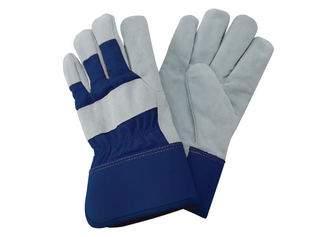 Navy Fleece Lined Rigger Gloves - Medium