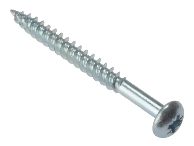 General Purpose Pozi Compatible Screw Round Head TT ZP 3/4in x 8 Box 200