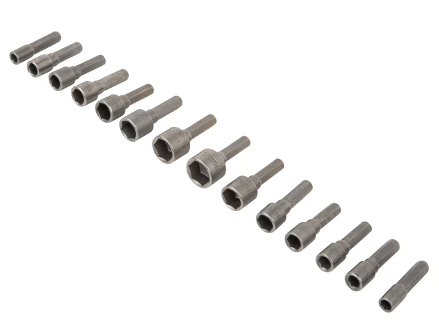 Set of gray metal connectors on a white background
