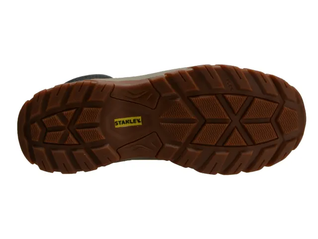 Brown shoe sole with 'Stanley' branding on a white background