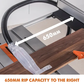 Woodworking table saw with a measurement indicating 650mm rip capacity on the right.