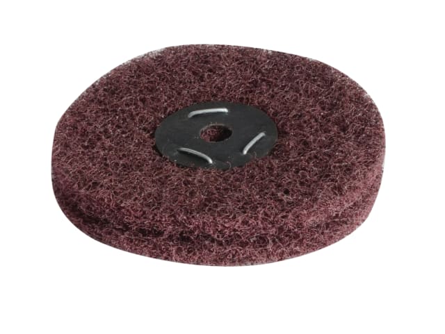 Red abrasive wheel on a white background