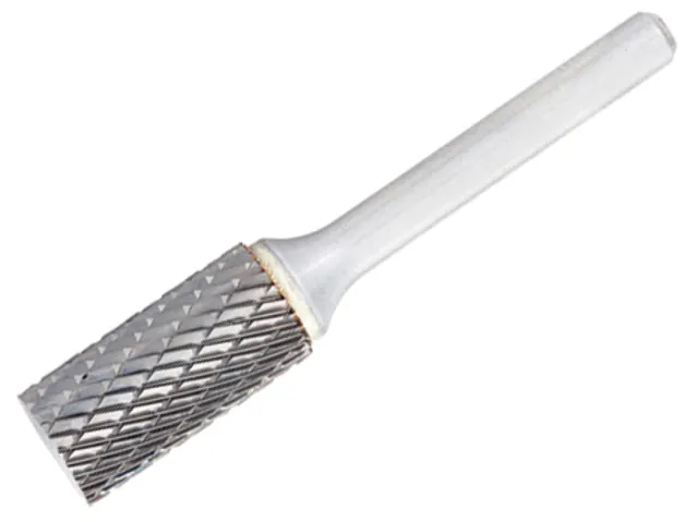Wire brush with a white handle on a white background