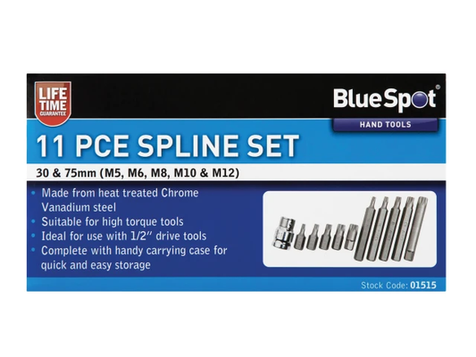 BlueSpot 11 PCE Spline Set packaging on a white background