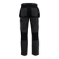 Dixon Slim Fit Trousers Grey/Black Waist 36in Leg R