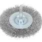 Flat Steel Wire Wheel Brush 75mm x 6mm Arbor