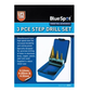 BlueSpot 3-piece step drill set packaging on a white background