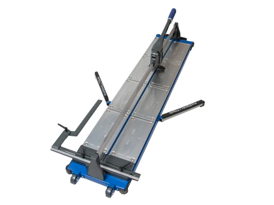 Tile cutting machine on a white background