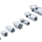Set of socket extensions on a white background