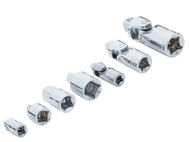 Set of socket extensions on a white background