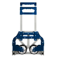 Blue hand truck on a white background