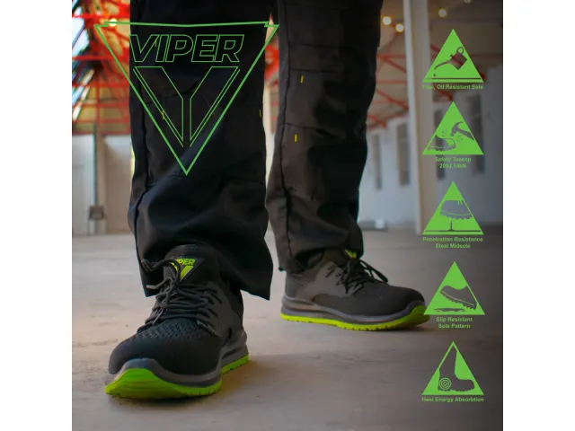 Viper S1P Safety Trainers UK 8 EUR 42 - [product-vendor]