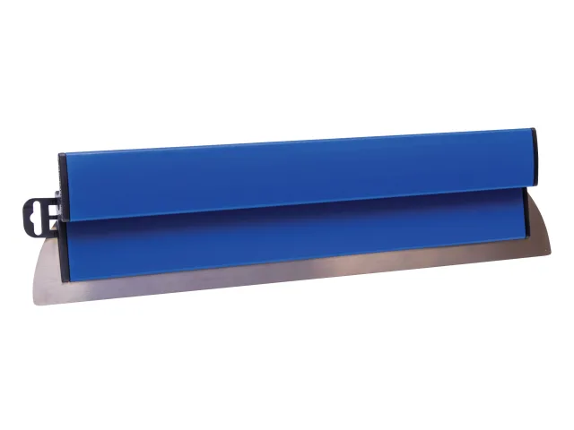 Blue squeegee on a white background