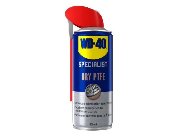 WD-40 Specialist Dry PTFE spray can on a white background