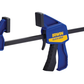 Blue Irwin Quick Grip clamping tool on a white background