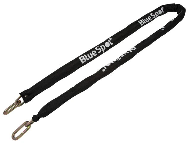 Black lanyard with 'BlueSpot' branding on a white background