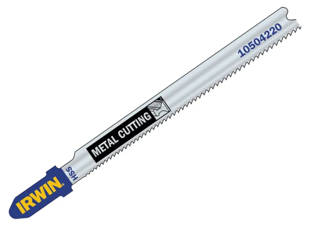 Irwin metal cutting saw blade on a white background