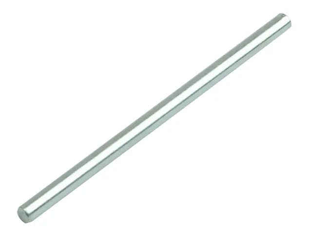 Metal rod on a white background
