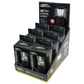 Display of Lighthouse LED mini camping lanterns in packaging on a white background