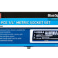 BlueSpot 24-piece metric socket set packaging on a white background