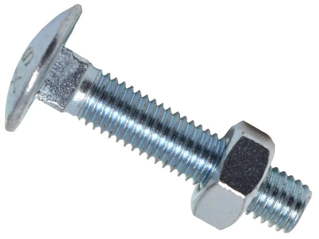 Cup Square Hex Bolt & Nut ZP M10 x 30mm Box 25 - [product-vendor]