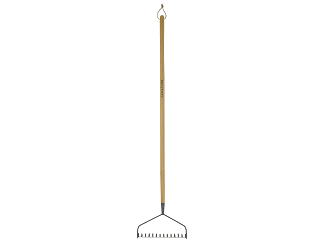Carbon Steel Long Handled Soil Rake, FSC®