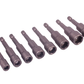 Set of drill bits on a white background