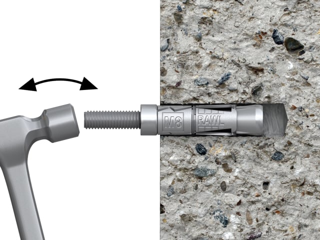 Hammer with a chisel attachment on a white background