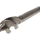 Metal drill bit on a white background