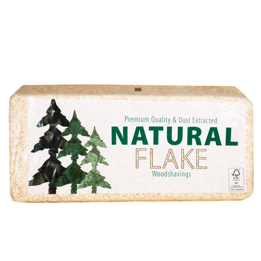 Natural Flake Wood Shavings - Approx 20kg