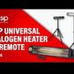 SIP Universal Halogen Heater with Remote Control