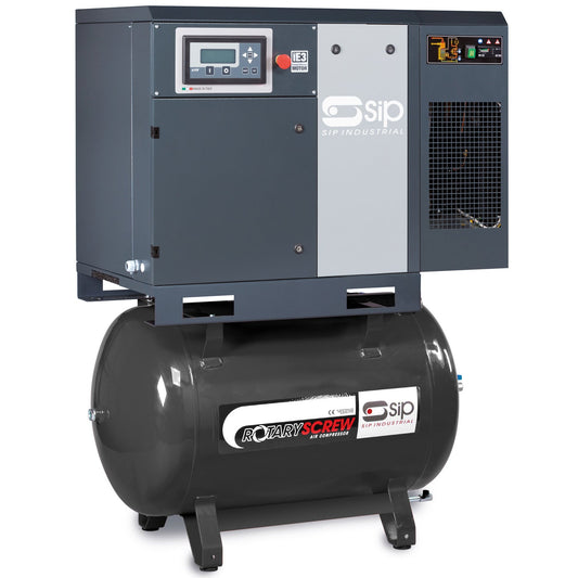 SIP RS5.5-10-270DD/RD 270ltr Rotary Screw Compressor with Dryer, Sip Industrial